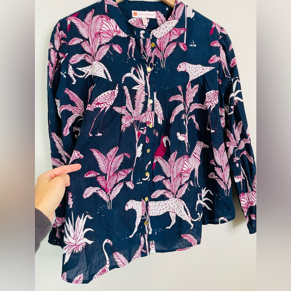 NWT Jude Connally Lorraine Pullover Top in Safari Print - Picture 4 of 11
